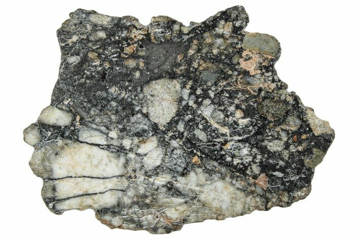 Polished Lunar Meteorite ( g) Slice - Ajdabiya #301093